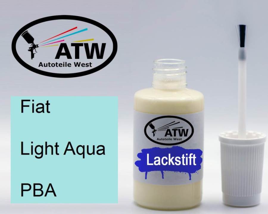 Fiat, Light Aqua, PBA: 20ml Lackstift, von ATW Autoteile West.